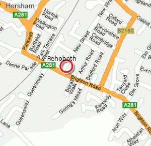 Rehoboth location map